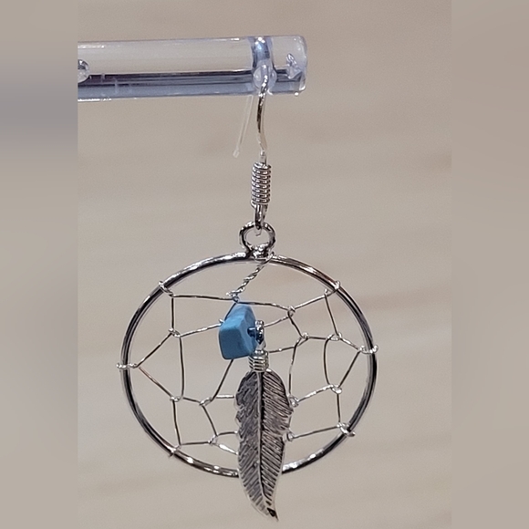 Dream Catcher Earrings - Sterling Silver - Picture 5 of 10